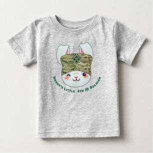 Camiseta De Bebé “Soldado de la 4ª División de Infantería de Papá”