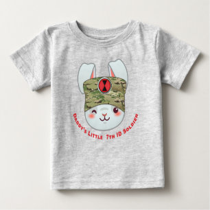 Camiseta De Bebé "Soldado de la División de Infantería de Papi"