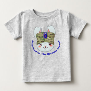 Camiseta De Bebé “Soldado de Papá de la 10ª División de Montaña”