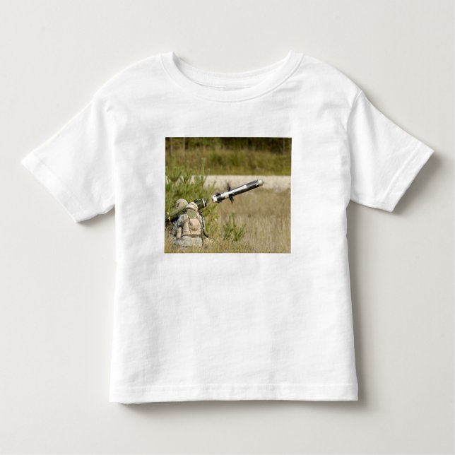 Camiseta De Bebé soldados disparando una MGF-148 Javelin (Anverso)
