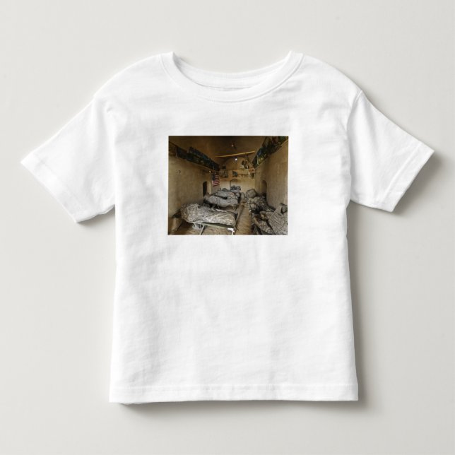 Camiseta De Bebé Soldados estadounidenses duermen en una casa de ba (Anverso)