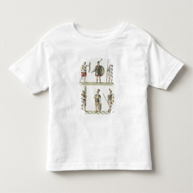 Camiseta De Bebé Soldados romanos, detalle de la placa 2, clase 5 (Anverso)