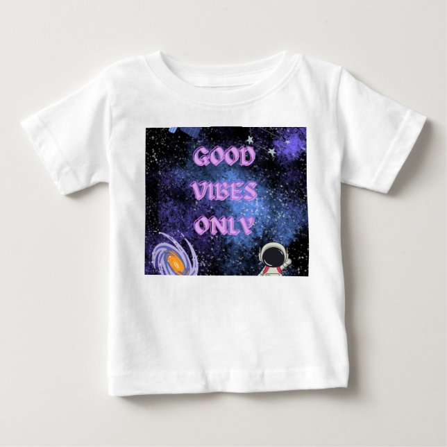 Camiseta De Bebé Sólo buenas vibraciones (Anverso)