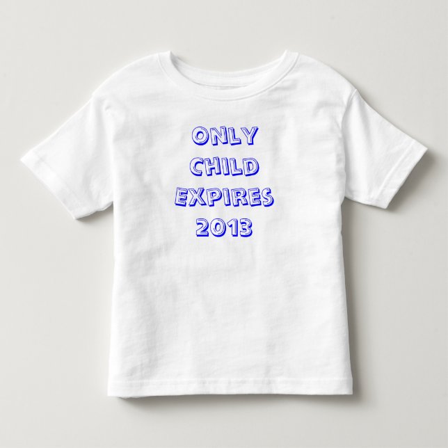 Camiseta De Bebé Sólo Child expira 2013 (Anverso)