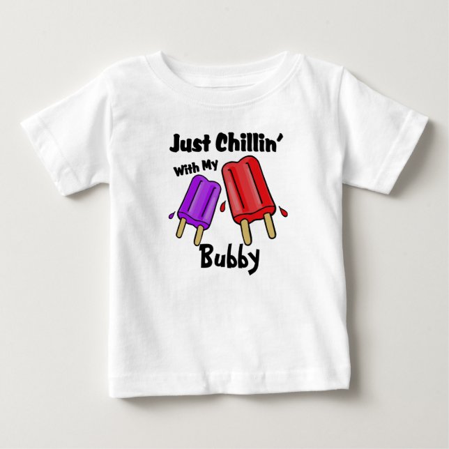 Camiseta De Bebé Solo Chillin, Bubby (Anverso)