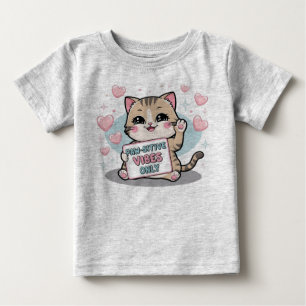 Camiseta De Bebé Sólo con vibraciones sensibles a la pata - Chibi A
