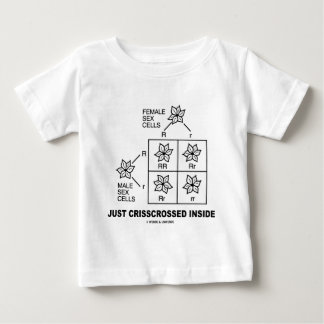 Camiseta De Bebé Sólo Crisscrossed Dentro (Punnett Square Attitude)