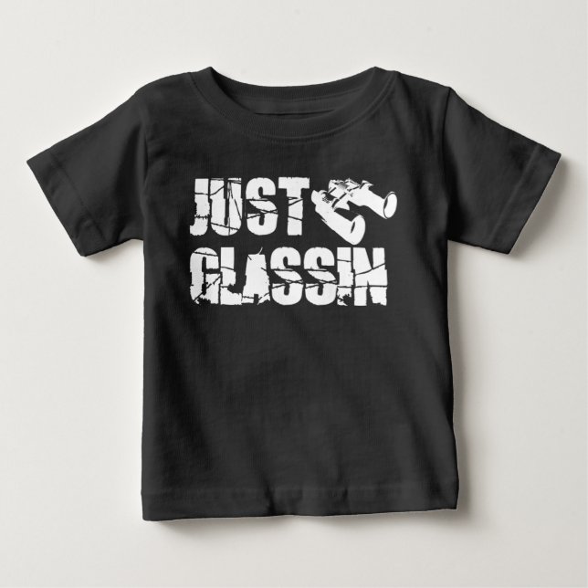 CAMISETA DE BEBÉ SÓLO GLASSIN (Anverso)