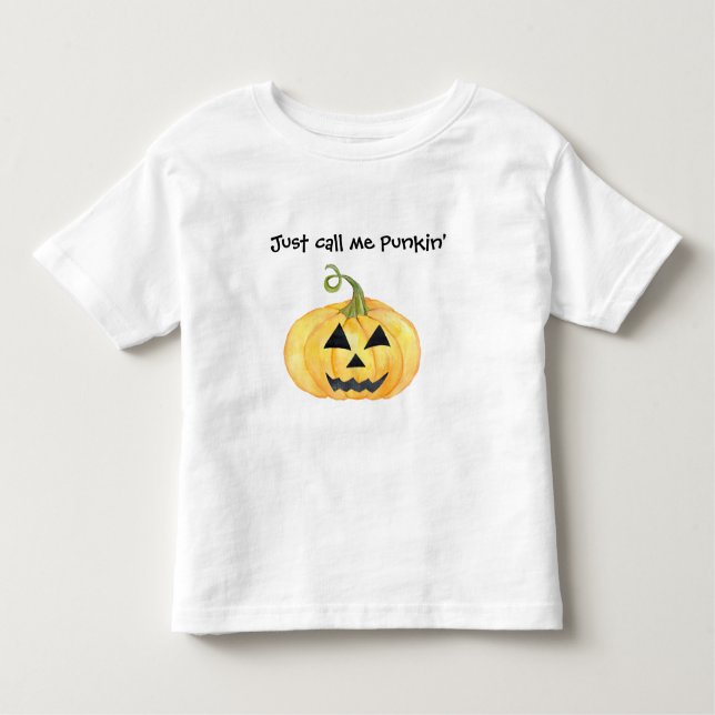 Camiseta De Bebé Sólo Llámame Punkin Jack O'lantern (Anverso)