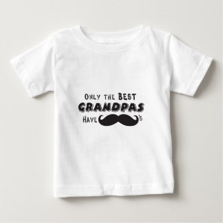 Camiseta De Bebé Solo los mejores abuelo tienen bigote
