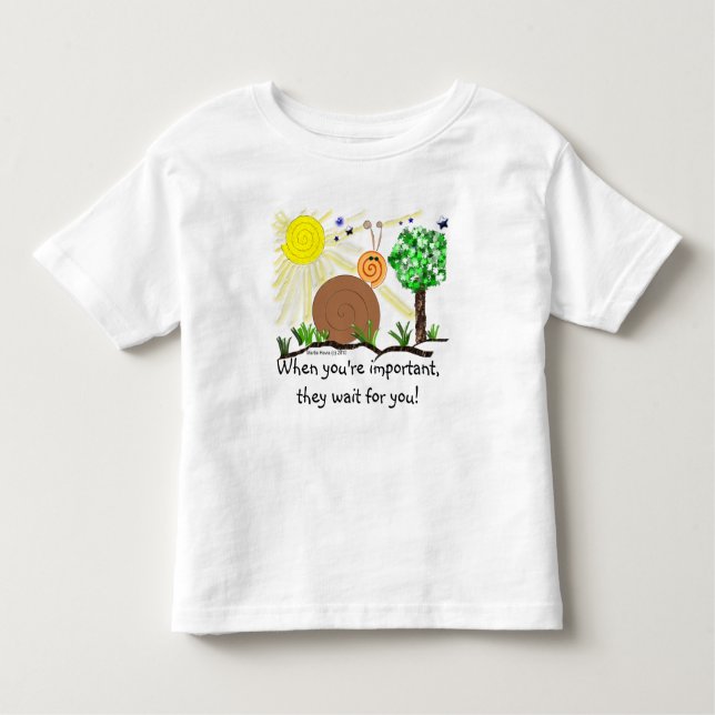 Camiseta De Bebé Solo niños en el corazón - Caracol (1a) - Persona  (Anverso)