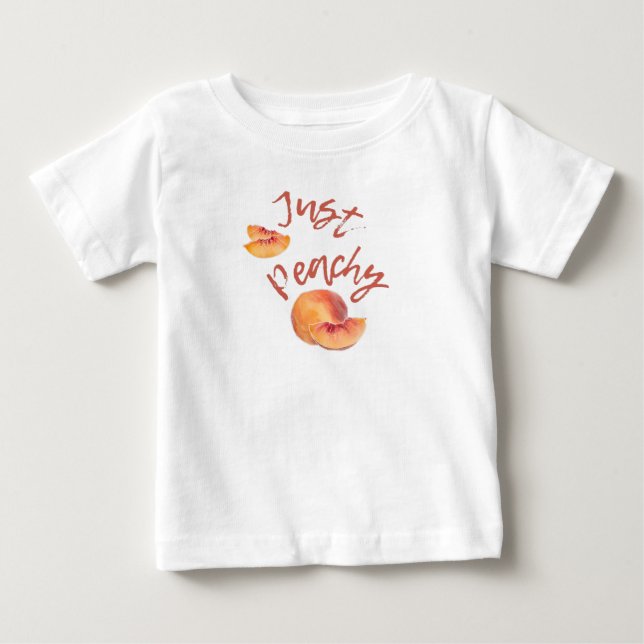 Camiseta De Bebé Sólo Peachy (Anverso)