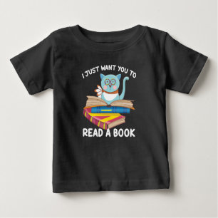 Camiseta De Bebé Solo quiero leer un libro