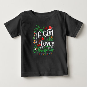 Camiseta De Bebé Solo un Chica que ama a los Navidades-82314