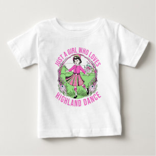 Camiseta De Bebé Solo un chica que ama el regalo de la danza Highla