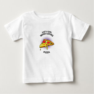 Camiseta De Bebé Sólo un chica que ama la pizza comida italiana di