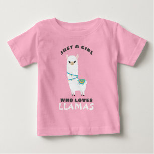 Camiseta De Bebé Sólo un Chica que ama las Llamas