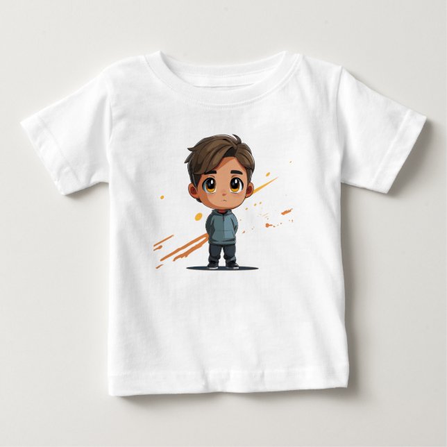 Camiseta De Bebé Solo un chico que ama el auto (Anverso)