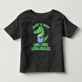 Camiseta De Bebé Solo un chico que ama los cocodrilos