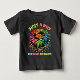 Camiseta De Bebé Solo un chico que ama los dinosaurios