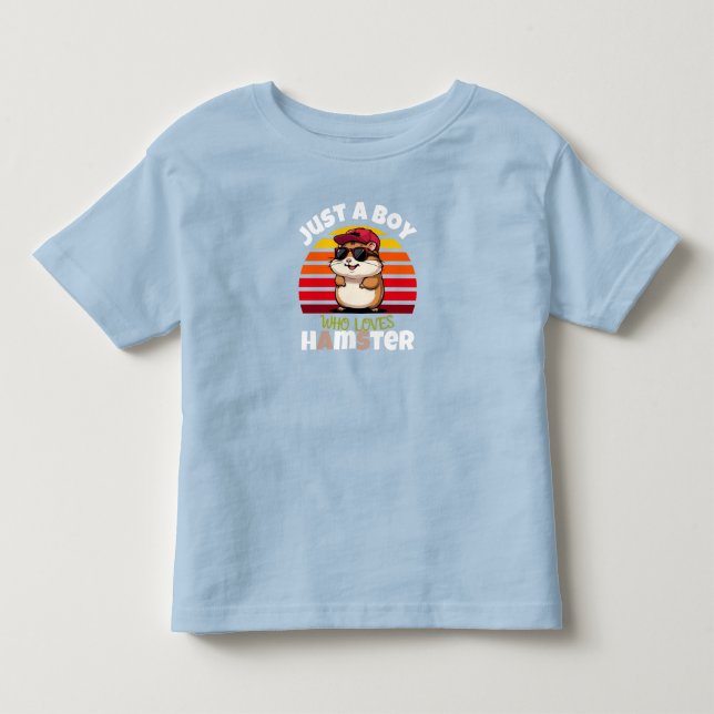 Camiseta De Bebé Solo un chico que ama los hámsters (Anverso)