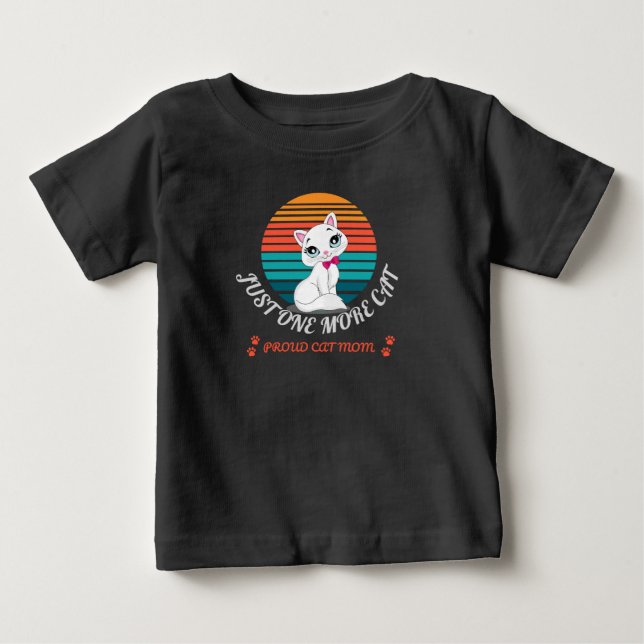 Camiseta De Bebé Solo un gato más  (Anverso)