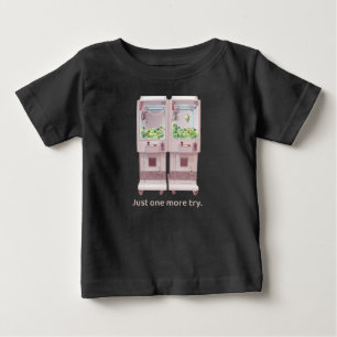 Camiseta De Bebé Sólo un intento más: Arte de máquina de garra rosa