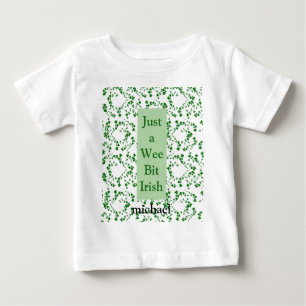 Camiseta De Bebé "Sólo un irlandés wee" la vegetación vierte en bla
