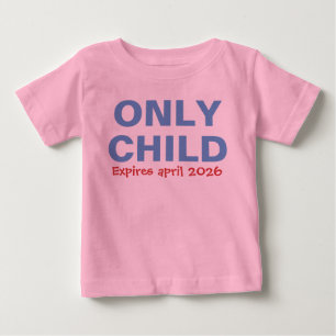 Camiseta De Bebé Sólo un niño que caduca gracioso Gran Hermano Azul
