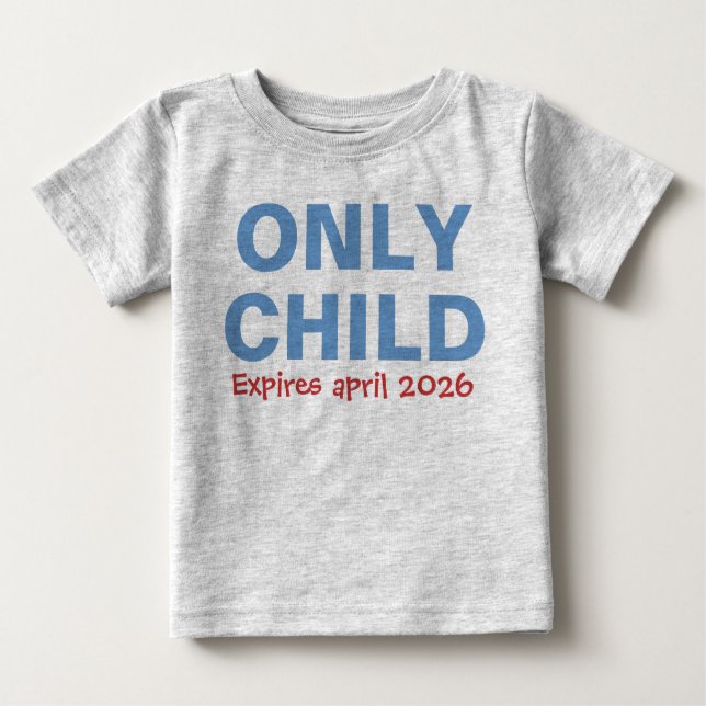 Camiseta De Bebé Sólo un niño que caduca gracioso Gran Hermano Azul (Anverso)