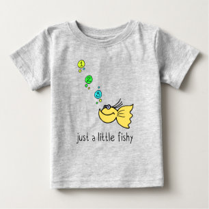 Camiseta De Bebé Sólo un pequeño y bonito diseño de pescado