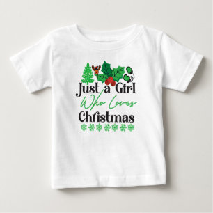 Camiseta De Bebé Sólo Una Chica Que Ama La Navidad-42318