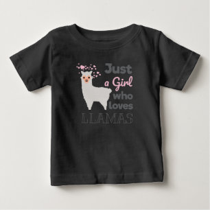 Camiseta De Bebé Sólo una chica que ama las llamas