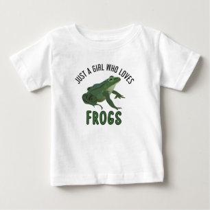 Camiseta De Bebé Solo una chica que ama las ranas Regalos para aman