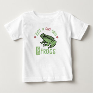 Camiseta De Bebé Solo una chica que ama las ranas Regalos para aman