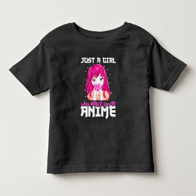 Camiseta De Bebé Sólo una chica que realmente ama el anime (Anverso)