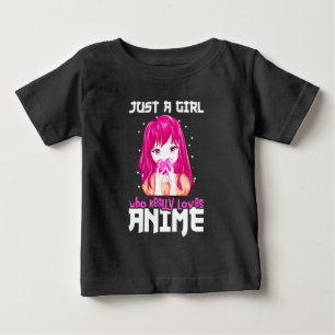 Camiseta De Bebé Sólo una chica que realmente ama el anime