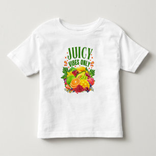 Camiseta De Bebé Sólo Vibraciones Jugosas: Frutas Frescas y Vida Sa