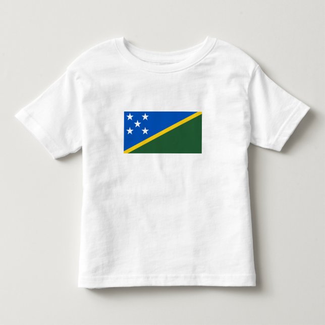 Camiseta De Bebé Solomon Islands Flag (Anverso)