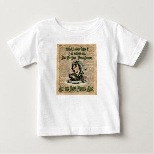 Camiseta De Bebé Sombrerero enojado, Alicia en el país de las
