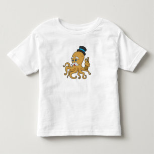 Camiseta De Bebé Sombrero de Caballero Pulpo