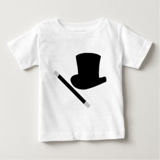 Camiseta De Bebé sombrero de copa del mago y vara de la magia