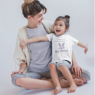 Camiseta De Bebé Somebunny Va A Ser Una Gran Hermana