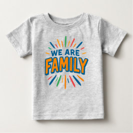 Camiseta De Bebé Somos familia 1