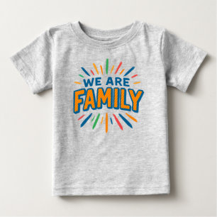 Camiseta De Bebé Somos familia 1