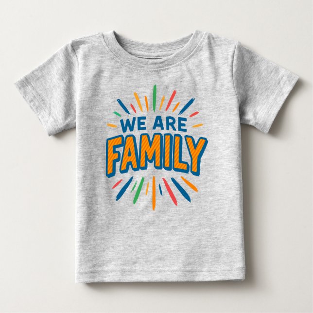 Camiseta De Bebé Somos familia 1 (Anverso)