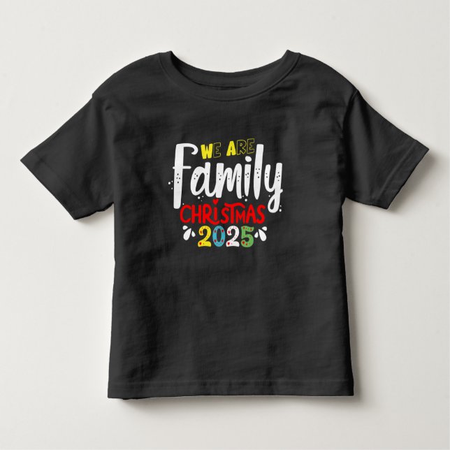 Camiseta De Bebé Somos Navidades familiares 2025 (Anverso)