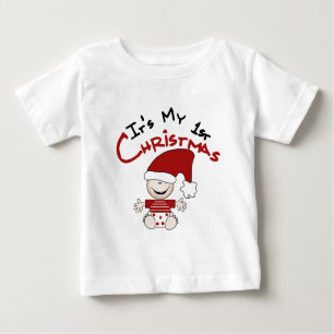 Camiseta De Bebé Son mis primeros Navidades