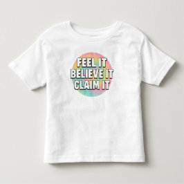Camiseta De Bebé Soñador Pequeño – Siéntelo, Créelo, Reclámalo 