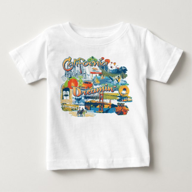 Camiseta De Bebé Soñando California (Anverso)